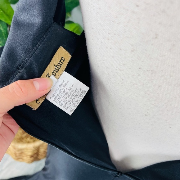 Amelia Couture Black Body Con Mermaid Off Shoulder Prom Event Elegant Slit Dress - Picture 7 of 8